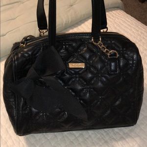 Kate spade never used black quilted bag.